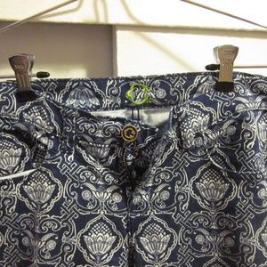 Women's iKat printed Crop Denim